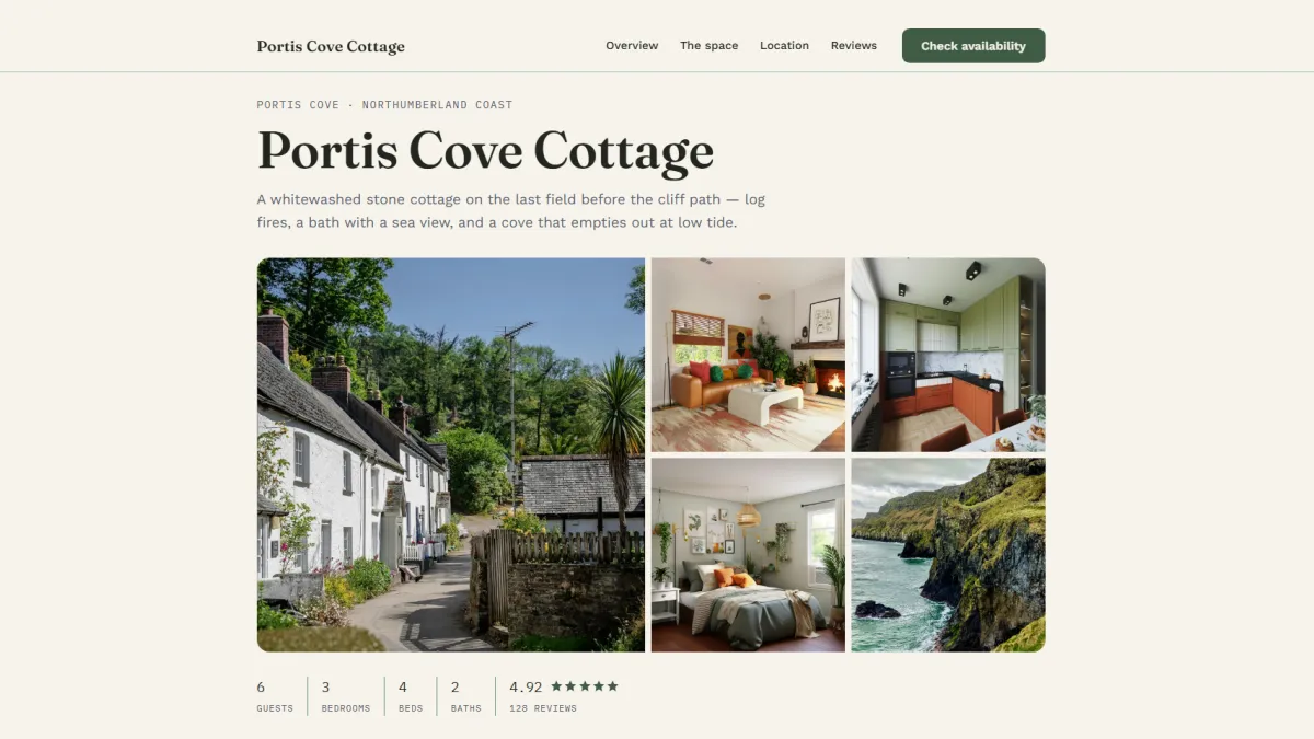 Portis Cove Cottage